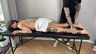 Masseur shows new fingering technique