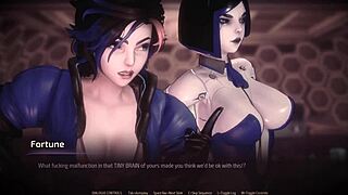 Huntress takes virgin's ass as an apology! Intense!