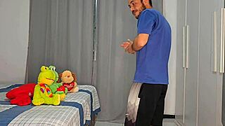 Father-in-Law Hides to Watch New Stepdaughter Undress