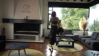 this sexy latina is playing so dirty in her casting interview, it's hot.