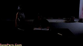 I caught the teacher fucking his asian girlfriend, but it led to a threesome in the classroom