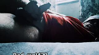 bad wolf28 strokes his cock in this homemade solo