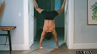 cleaner lays down to take a break gets surprised sex by guest barbie brill