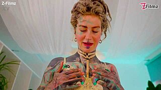 The hardcore stud goes deep in tattooed babe's anal with big black cock like never before