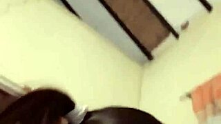 Amateur rimjob and crazy fucking in homemade scene