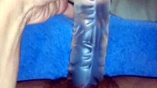 Wife Hayley Explores Big Dildo Pt1
