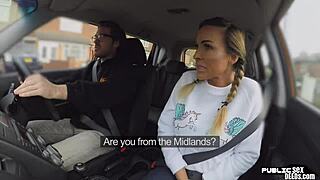 Busty Milf Fucks In Car!