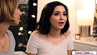 Stepsister delivers explosive first sex experience!