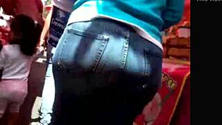 Jeans-Clad Milf With Big Ass On Street