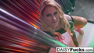 Hot Stripper Cums Hard on Her Pole