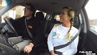 Busty Milf Fucks In Car!