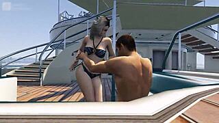 gta 5 - cutie bikini babe gets fucked on yacht