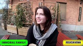 Felicia Vinas GETS CREAMY CAKE in bedroom.