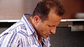 Intimate Kitchen Moments with Sexy Blonde Milf and Deep Penetrations