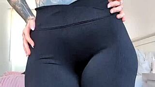 Milf Sheer Leggings Close-Up