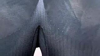 Milf Sheer Leggings Close-Up