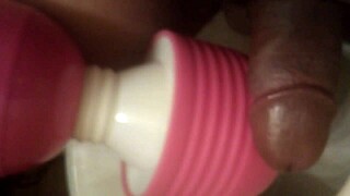 jerking off with toys in a solo session