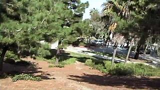 Horny Grunge Couple Screws in Park