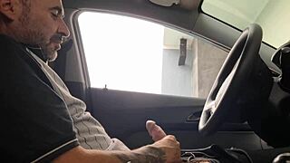 hot redhead college girl masturbating riskily on public street 😈