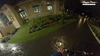 In the forest, perfect teen Lili Charmelle starts with a deep blowjob, then rides in cowgirl, switches to missionary for intense fucking, and reaches orgasm outdoors with her boyfriend.