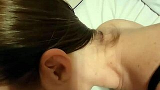 Sexy Wife Teases Husband With Blowjob Then Gets Bent Over Bed For Cum On Ass.