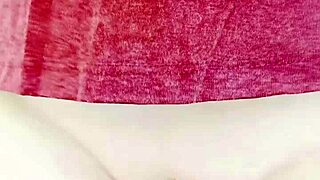 Mature Mom's Pussy Sliding in an Exhibitionist Display