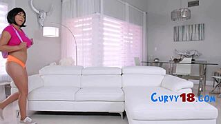 DORA THE CURVY TEEN 18+ EXPLORER GETS OILED AND RIDING MONSTER COCK