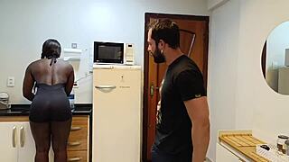 hot brazilian instructor teaches neighbor sexy squats