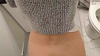 Petite Girl Moans Loudly In Toilet