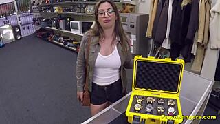 Is this busty French babe stuffed by American cock?