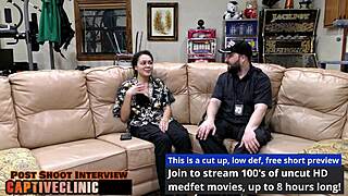 Two male police strip search crooked cop mara luv.