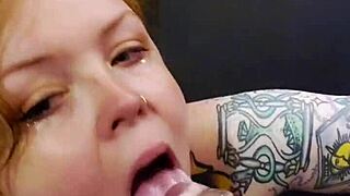 Sophia celeste extra sloppy blowjob