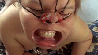 i fuck her face and i cum on her nose