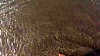 Priscila and Nicoly, two sluts, engage in public fucking on the beach in nature.