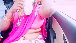 Car sex with indian housewife in saree and dirty talks