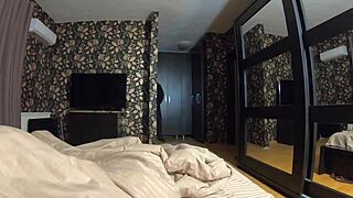 my impotent husband wants-face fucking doggystle and cumming over my long black winter jacket