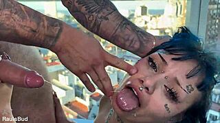 Dominación Vaginal A Joven Tatuada Por 2 Enormes Pollas!