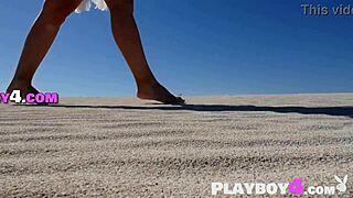 Mature woman poses naked after exposing her big tits