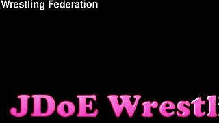 bra and panties match strip-wrestling match loser gets strapped in nappy diaper jessica morgan vs roxi keogh