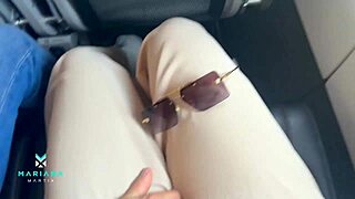 rimjob to big cock guy on our first trip together with squirt - mariana martix