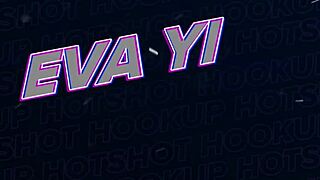 Asian chick eva yi enjoys big cock in various positions