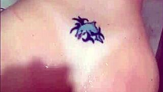 Wife Fucked On Bathroom Floor In Doggystyle, Opens Pussy For Full Penetration