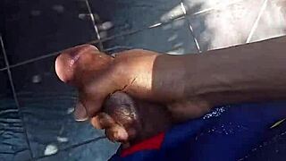 Man Stroking His Dick Outdoors