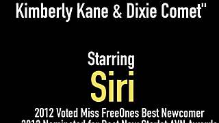 Intriguing Lesbian Threesome Featuring Siri, Kimberly Kane, and Dixie Comet in Passionate Encounters