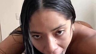 i make a video call with my husband while i suck my lovers cock -amateur couple- nysdel