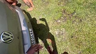 Young people connect publicly under broad daylight