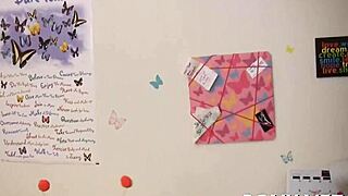 Charming bitch subtly endures wild sex during the competition