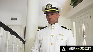 Out of the family - maya bijou fucks her military stepdad in wild interracial hardcore session