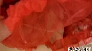 Charming bitch subtly endures wild sex during the competition