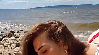 beautiful blowjob on the river-crystallgloss vertical 4k